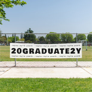Modern Celebrate Your Grad Graduate Class of Banner