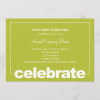 Modern Celebration Corporate/Business Party Invite