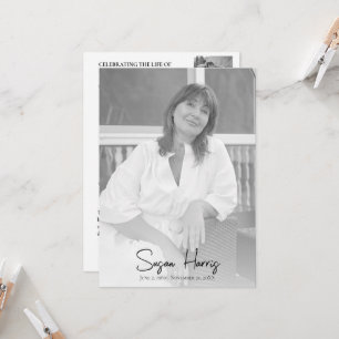 Modern Celebration of Life Funeral Program 