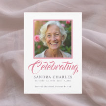 Modern Celebration of Life Memorial Program