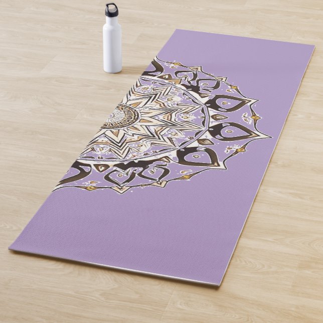 Modern Celestial Mandala | Trendy Boho Spiritual Yoga Mat (In Situ)