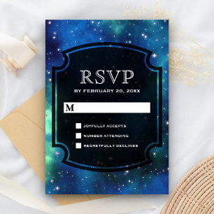 Modern Celestial Space Galaxy RSVP