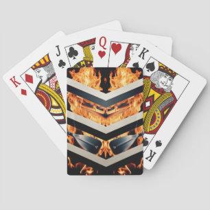 Modern Celestial Triple Stripe Minimalist Playing  Cards