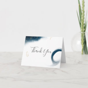 Modern Celestial Watercolor Thank You Card