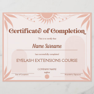 Modern Certificate of Completion Award Course