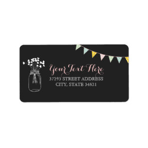 Modern Chalkboard Address Label