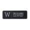 Modern Chalkboard Custom Monogram Return Address