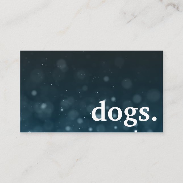 Modern chalkboard dogs. loyalty punch card (Front)