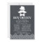 Modern Chalkboard Little Man Moustache Baby Shower