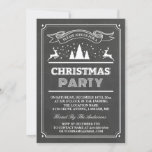 Modern Chalkboard Typography Christmas Party Invitation<br><div class="desc">Create your perfect invitation with this pre-designed templates, you can easily personalise it to be uniquely yours. For further customisation, please click the "customise further" link and use our easy-to-use design tool to modify this template. If you prefer Thicker papers / Matte Finish, you may consider to choose the Matte...</div>