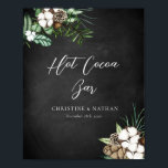 Modern Chalkboard Wedding Hot Cocoa Bar Sign<br><div class="desc">Modern Chalkboard Wedding Hot Cocoa Bar Sign</div>
