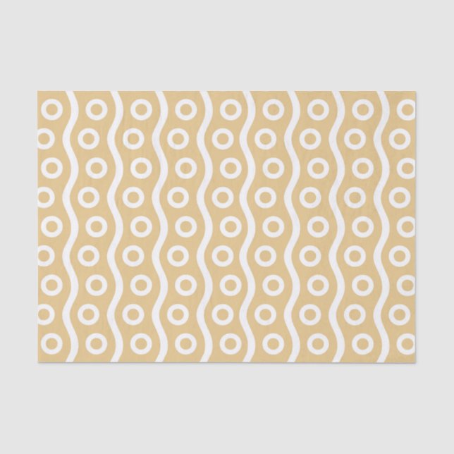 Modern Champagne Bubbles Tissue Paper (Front)