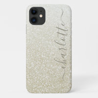 Modern Champagne Glitter Girly Chic Personalised