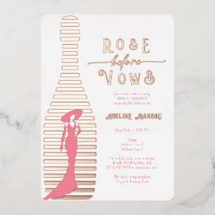 Modern Champagne Rosé Before Vows Bridal Shower