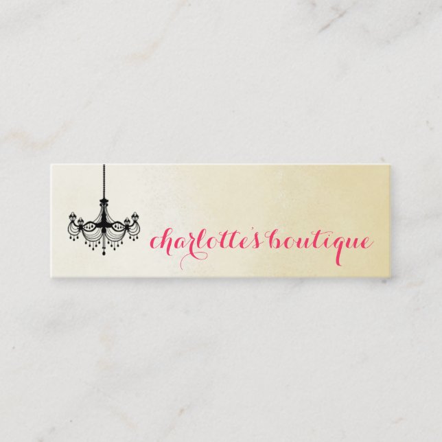 Modern Chandelier Business Cards (Front)