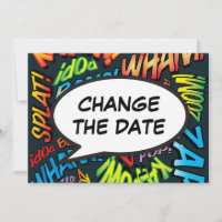 Modern Change The Date Fun Speech Bubble