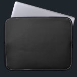 Modern Charcoal Black Customisable 15 Inch Laptop Sleeve<br><div class="desc">Modern and elegant design for your custom laptop sleeve! 
 Customise it by adding your chosen name,  photo,  image,  or text! 
 Give a personal touch and unique feel to your laptop!</div>