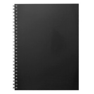 Modern Charcoal Black Customisable Notebook