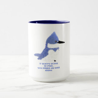 Modern charming belted kingfisher rise & shine mug