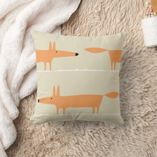 Modern Charming Fox Kids Room Decor Cushion (Blanket)