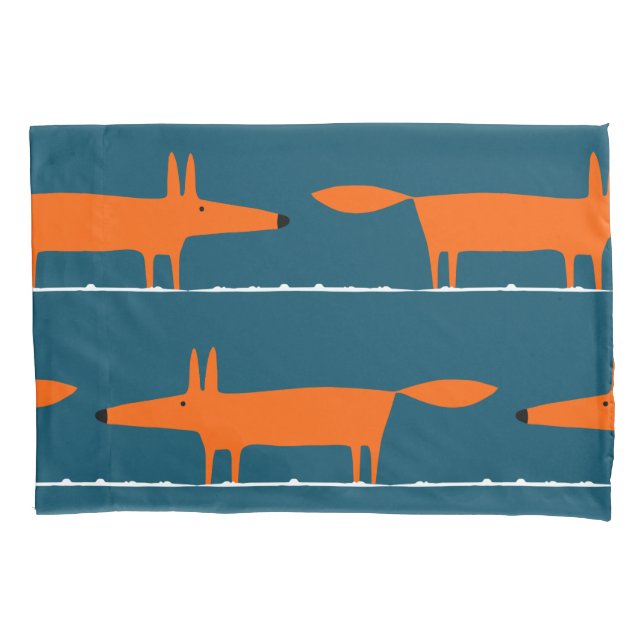 Modern Charming Fox Kids Room Decor Pillowcase (Front)