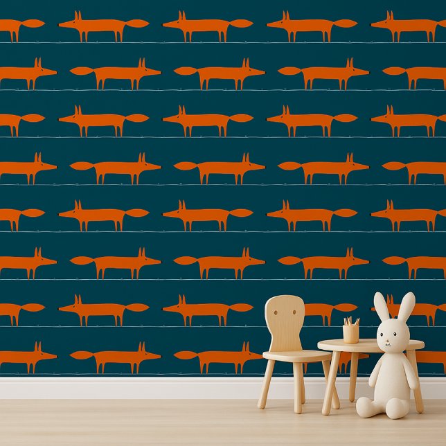 Modern Charming Fox Kids Room Decor Wallpaper (Creator Uploaded)