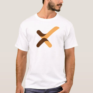 Modern Check mark Letter X Monogram T-Shirt