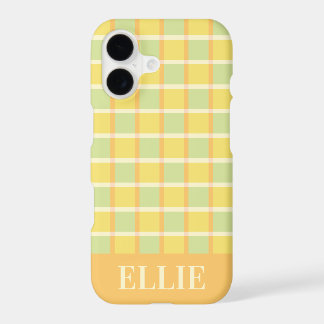 Modern Checker Green Yellow Orange Custom