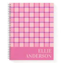 Modern Checker Pink Purple Personalized