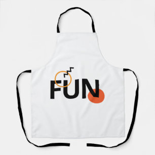 Modern, cheerful, lively, cool, trendy design Fun Apron