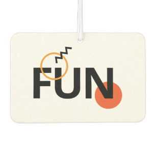 Modern, cheerful, lively, cool, trendy design Fun Car Air Freshener
