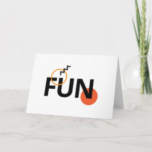 Modern, cheerful, lively, cool, trendy design Fun Card