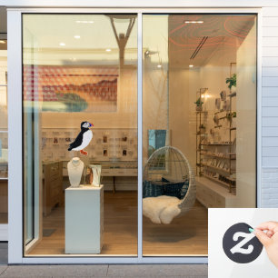 Modern cheerful puffin