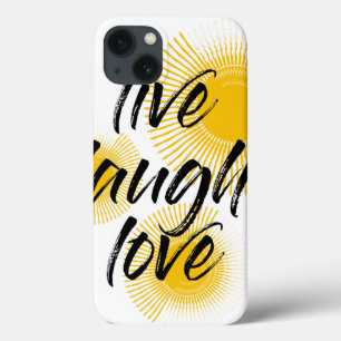 Modern, cheerful, trendy design Live Laugh Love iPhone 13 Case