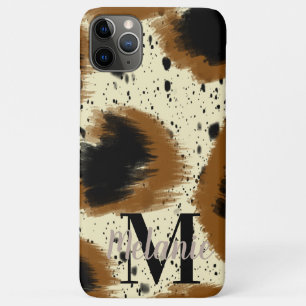 Modern Cheetah Abstract Splash Art iPhone 11 Pro Max Case