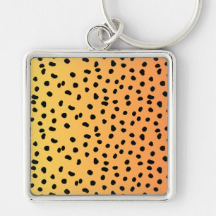 Modern Cheetah Print  Key Ring