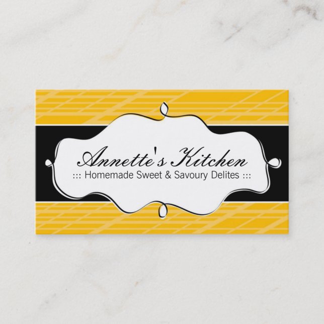 Modern Chef Business Cards (Front)