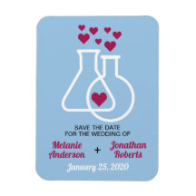 Modern Chemistry Heart Wedding Save The Date