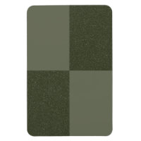 Modern Chequered Moss Green Magnet – Customisable