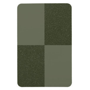 Modern Chequered Moss Green Magnet – Customisable