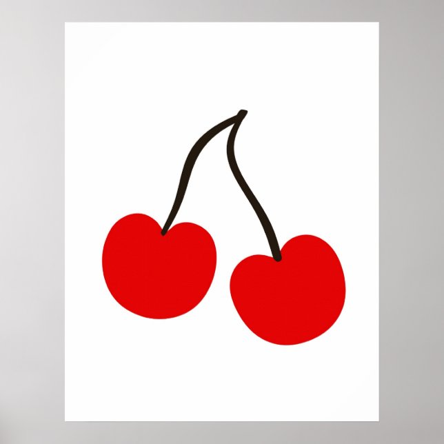 Modern Cherries print or poster for your kitchen (Front)