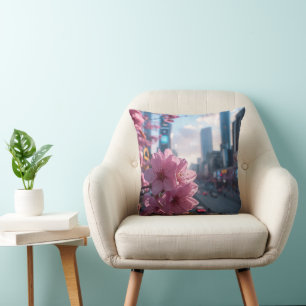 Modern Cherry Blossom Cushion