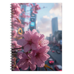 Modern Cherry Blossoms Notebook