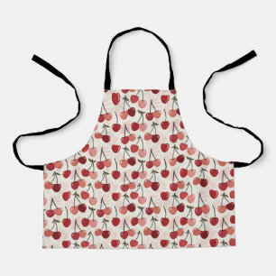 Modern Cherry Pattern Apron