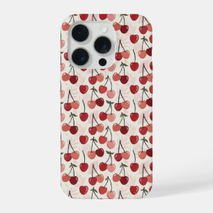 Modern Cherry Pattern iPhone 15 Pro Case
