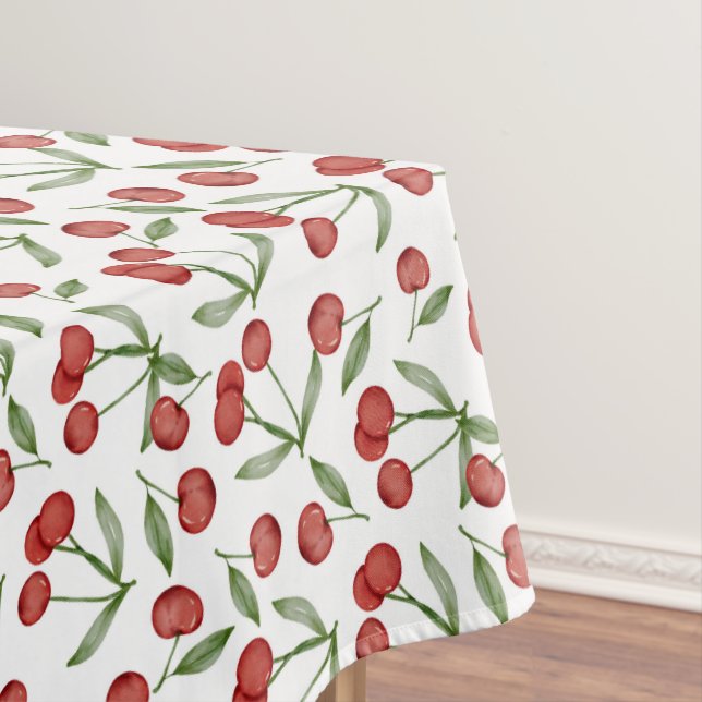 Modern Cherry Pattern Tablecloth (In Situ)