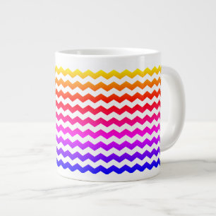 Modern Chevron Colourful Rainbow Pattern Mug