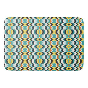 modern chevron Geometric pattern Bath Mat