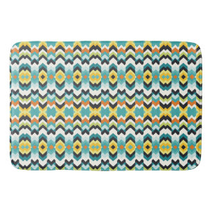 modern chevron Geometric pattern Bath Mat