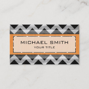 Modern Chevron Pattern Business Card